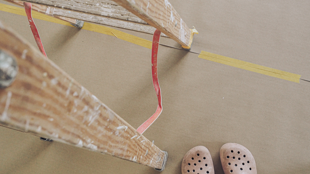 work for joy ladder and shoes