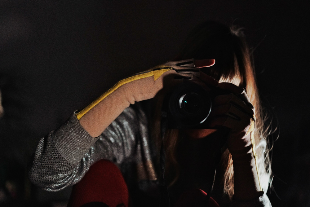 selfie with glove for blog about success