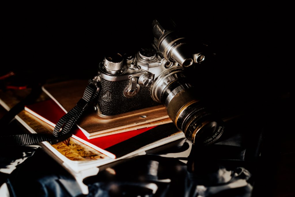 Creative Work Old Leica analog photo camera