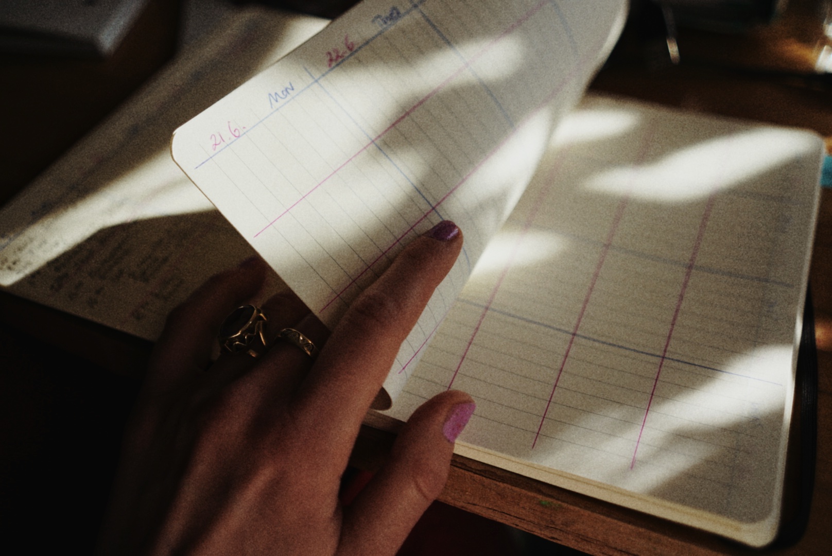 Calendar for the should-do`s photographed by Nadine Wilmanns