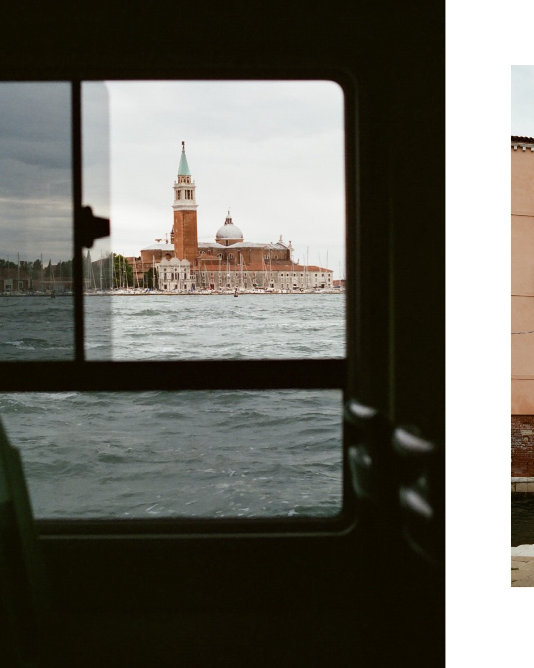 View from the boat near Venice on Film