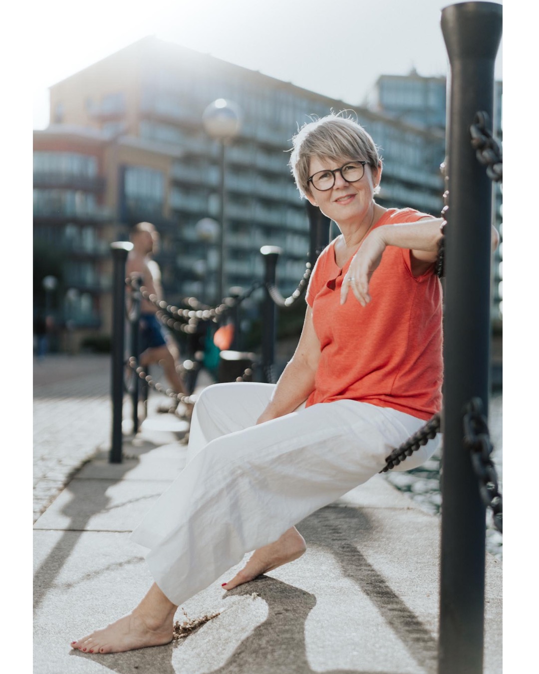Woman at Personal and business photo sessions in London Royal Docks