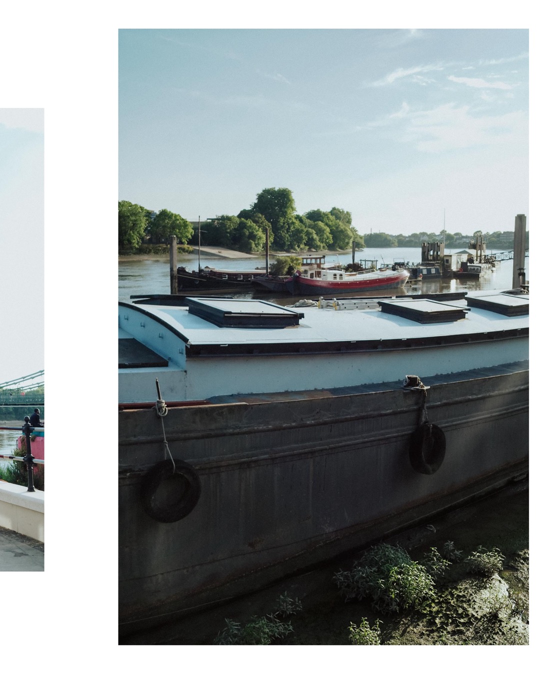 boat at Hammersmith Riverside London